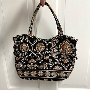 Vera Bradley Sherry Tote in Caffe Latte Print